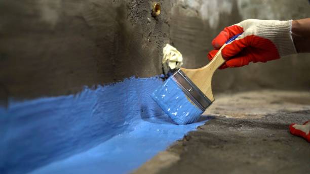 Commercial Vapor Barrier Installation project at a Vernon, IN business property by SJ Waterproofing Pros